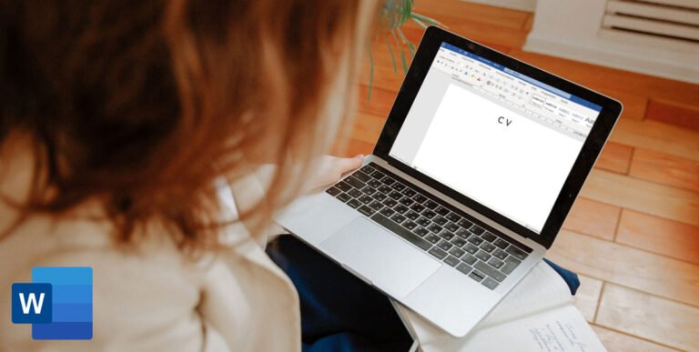 Cómo crear una plantilla para hacer un currículum fácil y profesional 2 persona disenando curriculum en computadora portatil